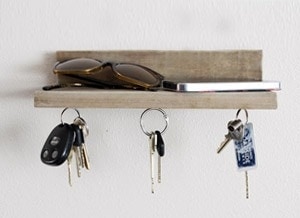 shelf - magnetic key holder