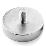 pot magnet with threaded stud
