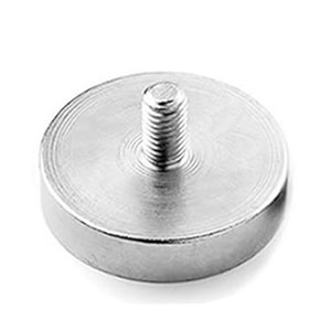 pot magnet with threaded stud