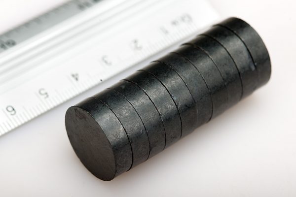 Ferrite magnet, disc, 20x5 mm - Y30BH