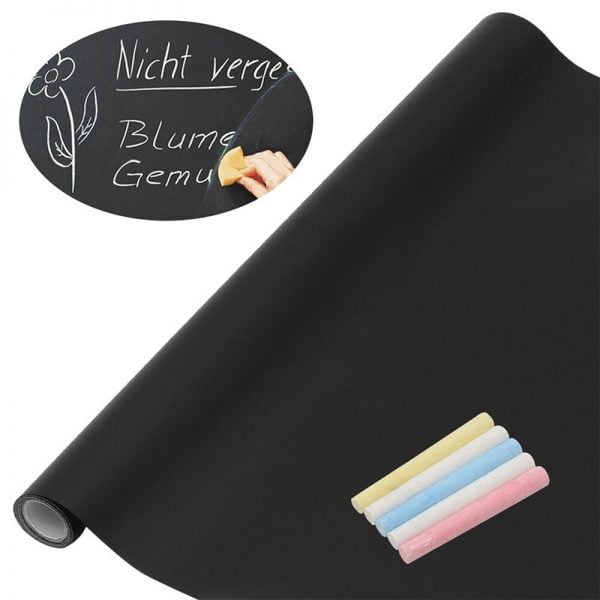 Ferrous sheet black - writable with chalk, 100x60 cm, self-adhesive