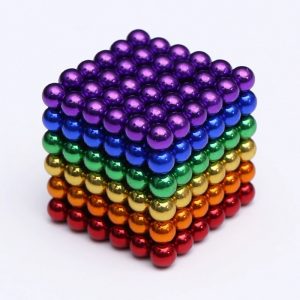 Magnetic balls, 6 colours (+6 spare balls)