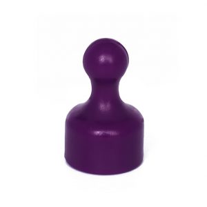 Magnetic push pins, purple (set of 10 pcs)