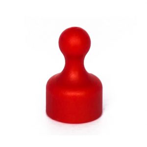 Magnetic push pins, red (set of 10 pcs)