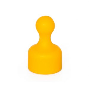 Magnetic push pins, yellow (set of 10 pcs)