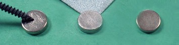 Roughened magnets before glue application