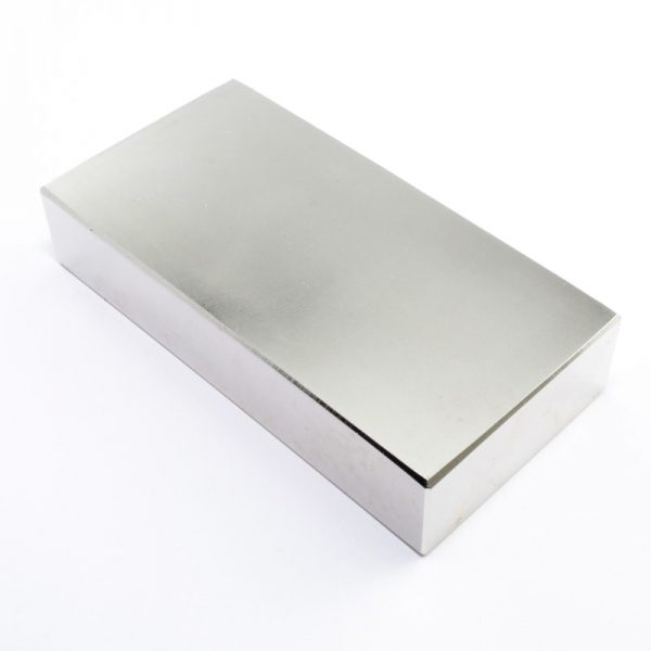 Neodymium magnet, block, 100x50x20 mm - N38