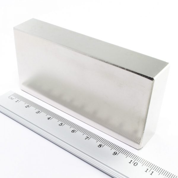 Neodymium magnet, block, 100x50x20 mm - N38
