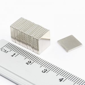 Neodymium magnet, block, 10x10x1.2 mm - N38