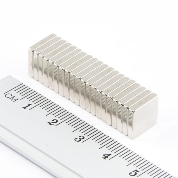 Neodymium magnet, block, 10x10x2 mm - N38