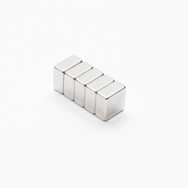 Neodymium magnet, block, 10x10x5 mm - N42