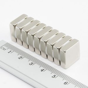 Neodymium magnet, block, 15x15x5 mm - N38