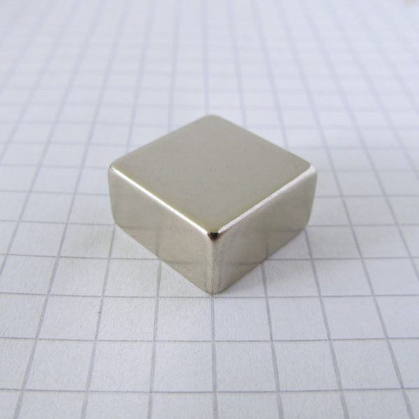 Neodymium magnet, block, 15x15x8 mm - N38
