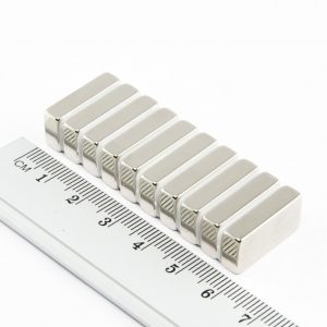 Neodymium magnet, block, 19x10x5 mm - N38