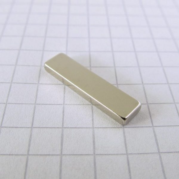 Neodymium magnet, block, 20x5x2 mm - N38