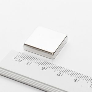 Neodymium magnet, block, 20x20x5 mm - N38