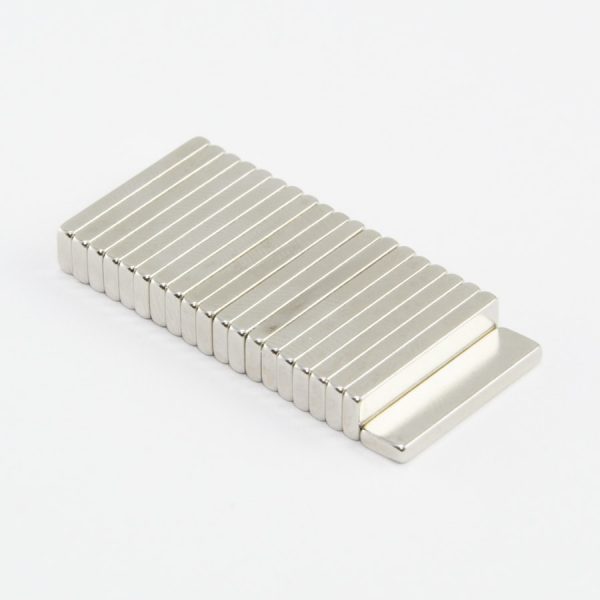Neodymium magnet, block, 20x5x2 mm - N38