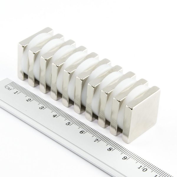 Neodymium magnet, block, 25x25x5 mm - N38