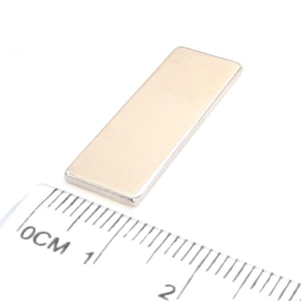Neodymium magnet, block, 30x10x1.5 mm - N38