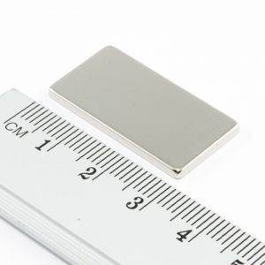 Neodymium magnet, block, 30x15x2 mm - N33