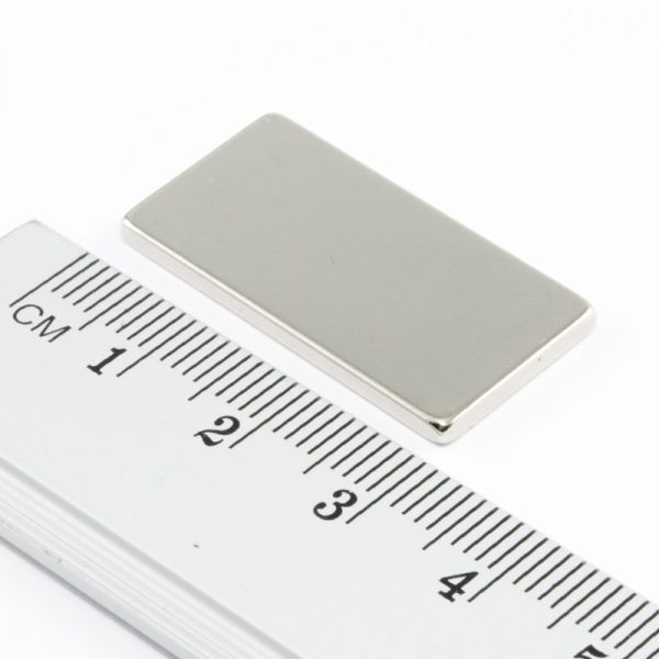 Neodymium magnet, block, 30x15x2 mm - N33