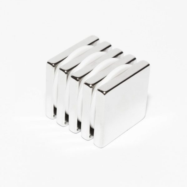 Neodymium magnet, block, 30x30x5 mm - N38