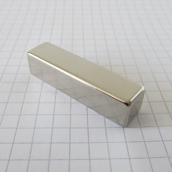 Neodymium magnet, block, 40x10x10 mm - N38