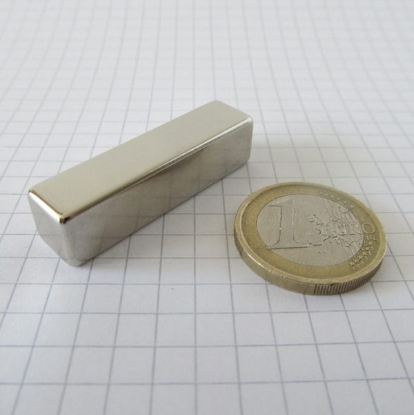 Neodymium magnet, block, 40x10x10 mm - N38