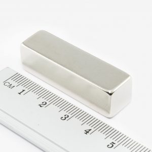 Neodymium magnet, block, 40x10x10 mm - N38