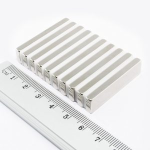 Neodymium magnet, block, 40x10x3 mm - N38