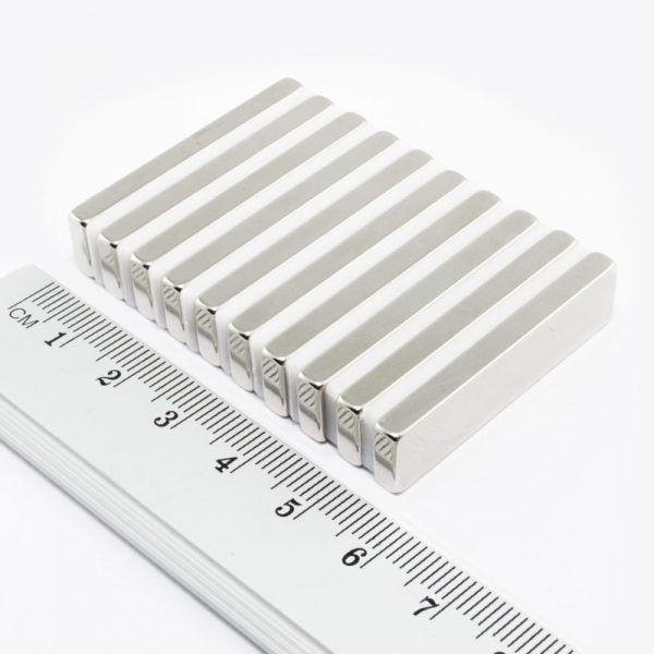 Neodymium magnet, block, 40x10x3 mm - N38