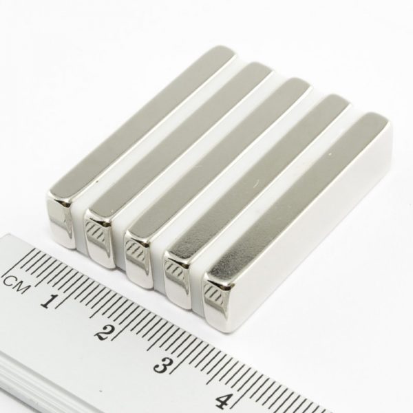 Neodymium magnet, block, 40x10x5 mm - N38