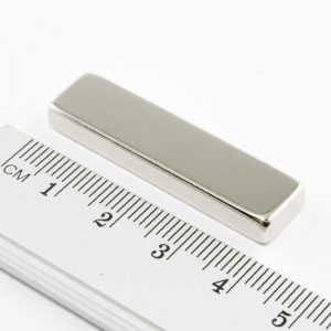 Neodymium magnet, block, 40x10x5 mm - N38