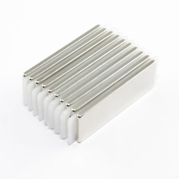 Neodymium magnet, block, 40x15x2 mm - N38
