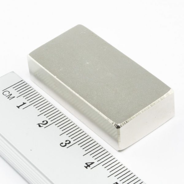Neodymium magnet, block, 40x20x10 mm - N38