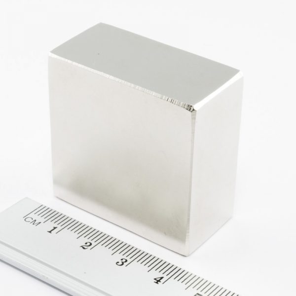 Neodymium magnet, block, 40x40x20 mm - N38