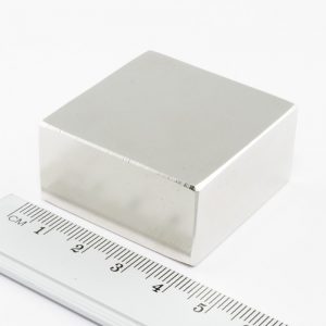 Neodymium magnet, block, 40x40x20 mm - N38
