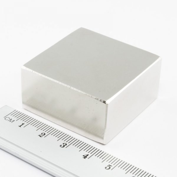 Neodymium magnet, block, 40x40x20 mm - N38