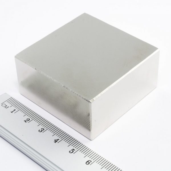 Neodymium magnet, block, 50x50x25 mm - N38
