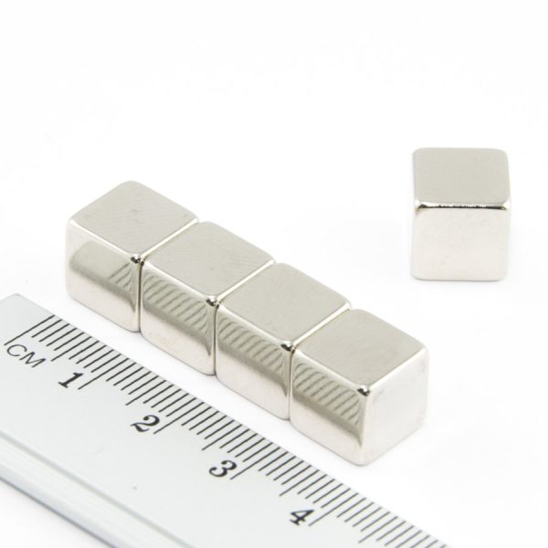 Neodymium magnet, cube, 10x10x10 mm - N38