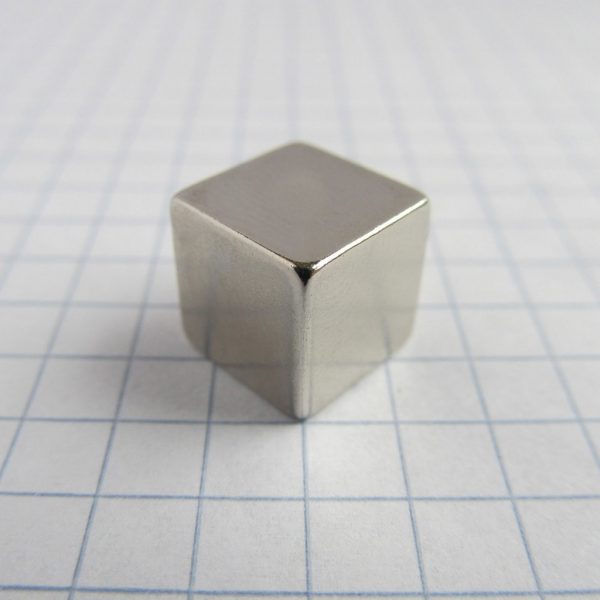 Neodymium magnet, cube, 10x10x10 mm - N38