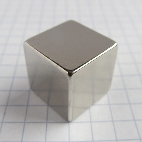 Neodymium magnet, cube, 15x15x15 mm - N38