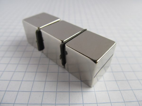 Neodymium magnet, cube, 15x15x15 mm - N38