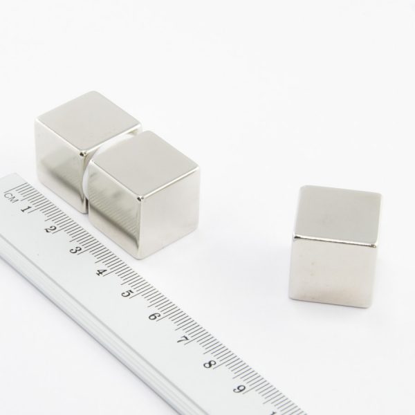 Neodymium magnet, cube, 20x20x20 mm - N38