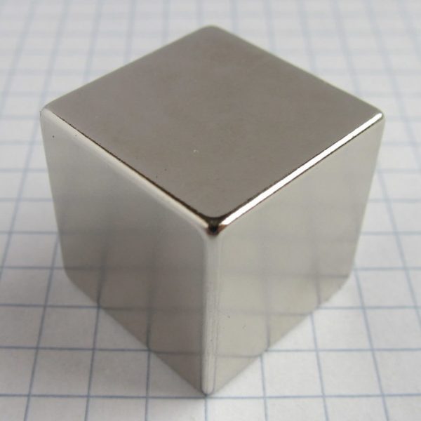 Neodymium magnet, cube, 20x20x20 mm - N38