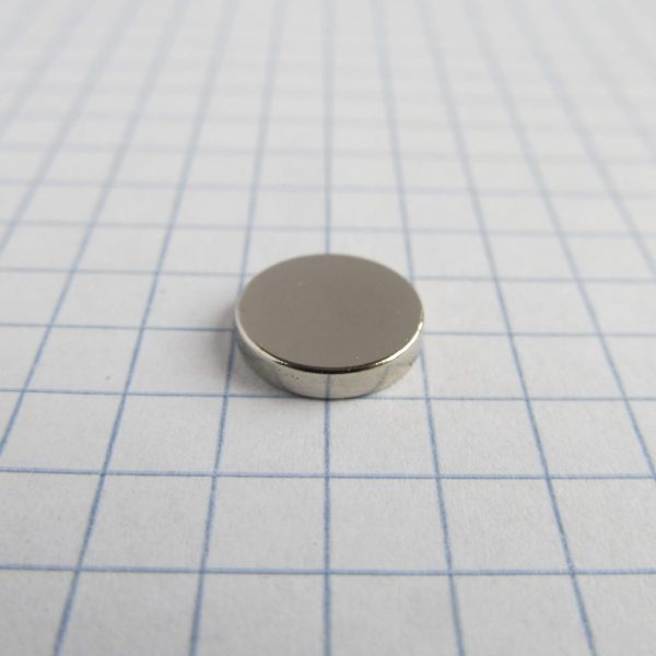 Neodymium magnet, disc, 10x2 mm - N38