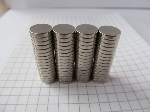 Neodymium magnet, disc, 10x2 mm - N38