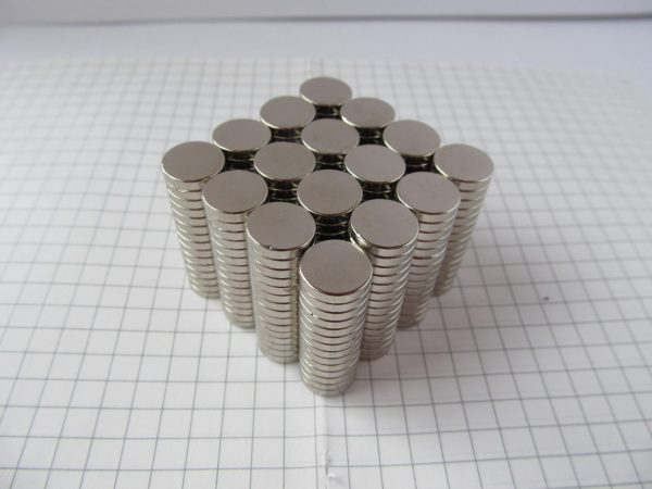 Neodymium magnet, disc, 10x2 mm - N38