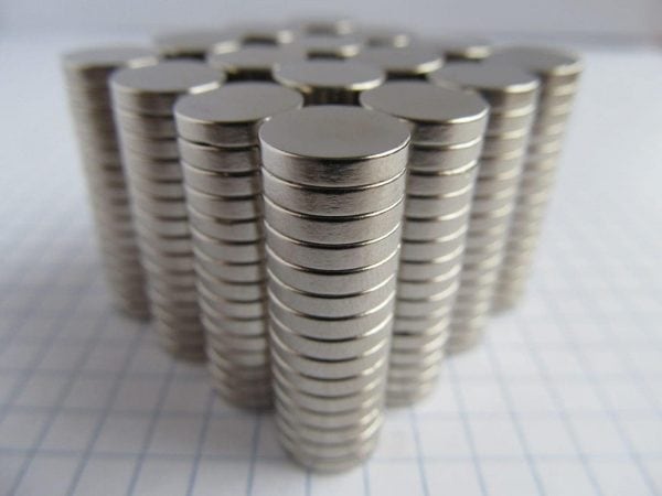 Neodymium magnet, disc, 10x2 mm - N38