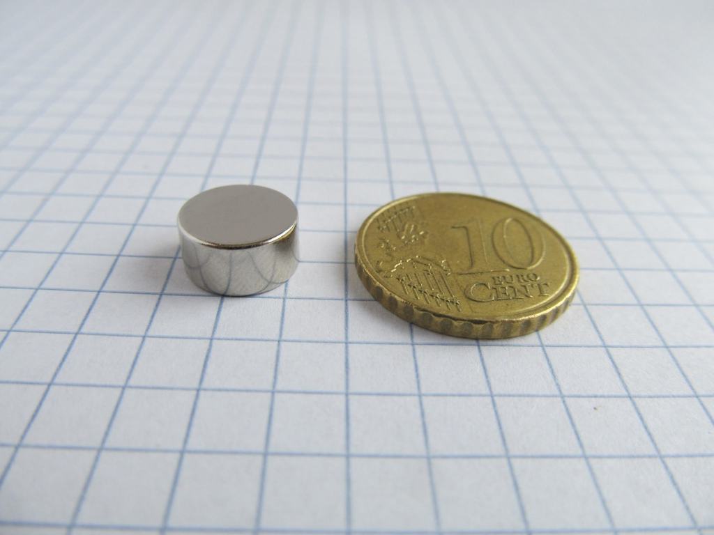 Neodymium magnet, disc, 10x5 mm - N38